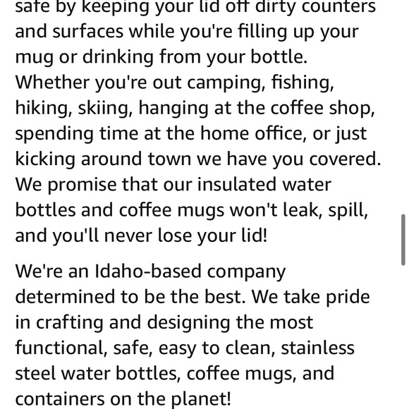 LH Aurora™ FlipTop Leakproof Vacuum Insulated stainless steel Travel Mug BPAfree - Picture 13 of 15